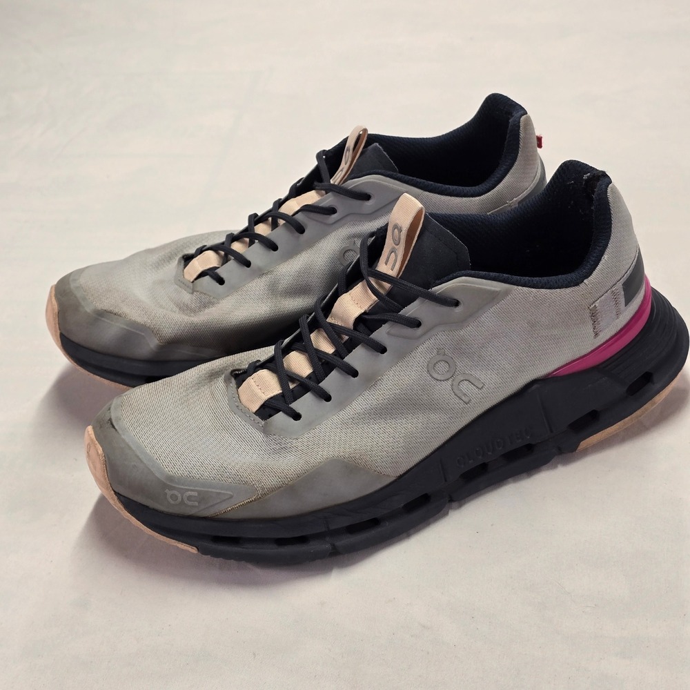 On Cloudnova Form Women's‎ Running Shoes Size US 9 EU 40.5 Gray Pink